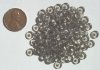 100 2x6mm Transparent Black Diamond Rondelle Beads